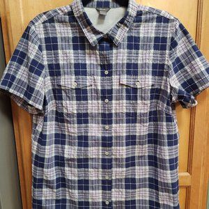 Eddie Bauer Plaid Shade Shirt
